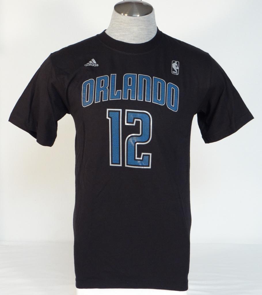 Adidas Orlando Magic Howard 12 Black Short Sleeve Tee T Shirt Mens NWT - $24.74