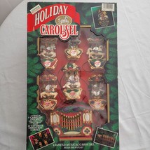 VTG Mr Christmas Holiday Carousel Light Musical 6 Horses Circus READ - £23.92 GBP