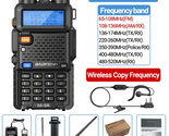 M-5R Wireless Copy Frequency Air Band Walkie Talkie Portable Long Range ... - $53.84