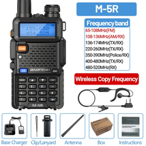 M-5R Wireless Copy Frequency Air Band Walkie Talkie Portable Long Range AM/FM Ha - £42.16 GBP