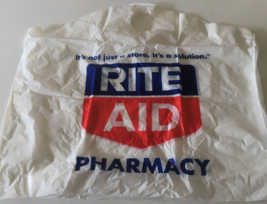 Vintage Large Rite Aid pharmacy store plastic bag movie photo prop - $365.13 MXN