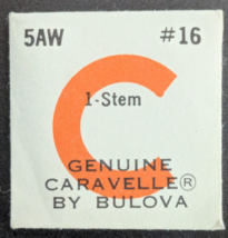 NOS NEW Genuine Bulova Caravelle Cal. 5AW - #16 Stem - Vintage Watch Part - $9.89