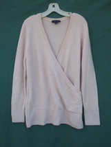 Ann Taylor Wrap Effect Crossover Sweater Luxurious Wool Alpaca Spandex B... - £28.52 GBP
