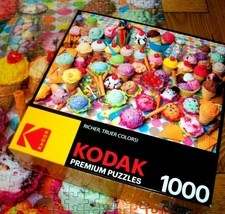 Jigsaw Puzzle 1000 Pieces Ice Cream Yummy Kodak Photo Collage Colorful C... - $13.85
