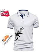 Men Polo Shirts Short Sleeve Quick Dry Casual, Sport With (Custom Calvin... - $458.46 MXN+
