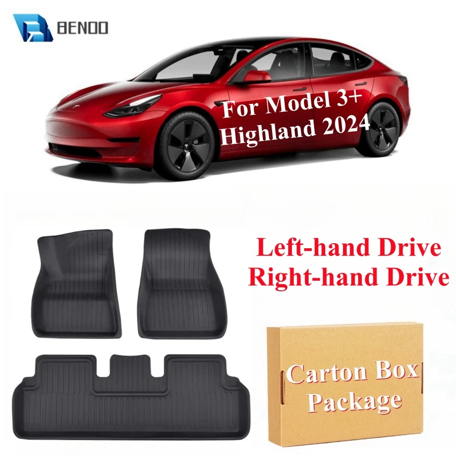 For Tesla Model 3+ Highland 2024 Floor Mats LHD RHD All Weather Protection Car - £124.02 GBP+