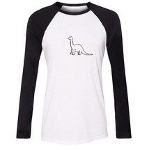 New Cartoon Dinosaur Design Womens Casual T-Shirts Print Corron Graphic ... - £12.82 GBP
