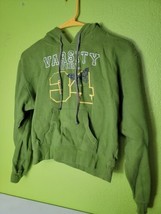 Angels Sportswear Sweatshirt Varsity Girl #34 Green Hoodie Pullover Medium  - £14.97 GBP