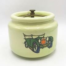 Vintage Deco Japan Lidded Snuff Jar Antique Automobile - £48.89 GBP