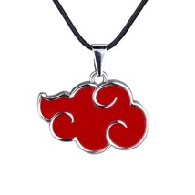 NARUTO AKATSUKI NECKLACE 1.4&quot; Pendant Red Cloud Manga Anime Fan Cosplay - $165.43 MXN