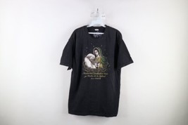 Vintage Y2K Mens Large Faded Virgin Mary Pope John Paul II Juan Pablo T-Shirt - £35.46 GBP