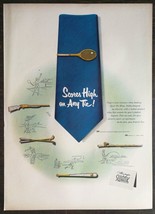 Vintage 1951 Sport Tie Clips Full Page Original Ad 823 - £5.57 GBP