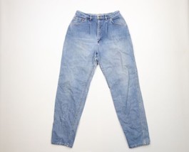 Vtg 90s Streetwear Womens 15 Distressed Pleated Tapered Leg Denim Jeans ... - $54.14 CAD