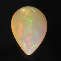 Welo Opal Solid Pear Ethiopian Wollo Untreated Rolling Flash Color 4.15 carat - £57.70 GBP