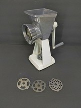 vtg Universal Tab-L-Chopper Food Meat Grinder 3 Discs Suction Mount - $14.85