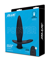 Blue Line Vibrating Anal Plug Pointer W/remote - Black - £66.60 GBP