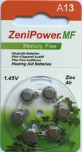 ZeniPower Size 13 Mercury Free Hearing Aid Batteries (60 Batteries) + Battery Ho - £13.06 GBP