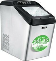 NutriChef Electric Nugget Ice Maker Countertop Machine w/ Ice Scoop and ... - $152.96