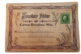 1913 Souvenir Folder of Camp Douglas Wisconsin WI L7 - £13.10 GBP
