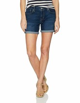 DoeLevis Womens Denim Classic Blue Jeans Shorts Mid Rise Plus Size 24W - $35.00