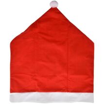 2 Piece Set Santa Claus Hat Chair Cover 23 Inch Christmas Decoration - $12.85