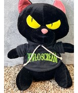 Howl-O-Scream Ideal Toys Direct Halloween Black Cat Plush stuffed animal - £8.97 GBP