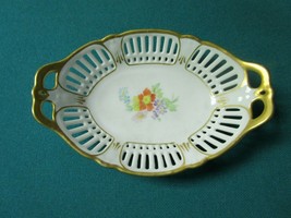 Vintage Schumann Germany Relish Tray Round Bowl Laced Garlands Pick 1 - £30.35 GBP+
