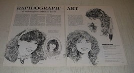 1991 Koh-i-noor Rapidograph Technical Pens Ad - smiles of Michael Garrett - £14.81 GBP