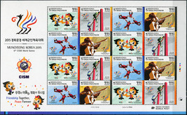 South Korea. 2015. 6th CISM World Games (MNH OG) Miniature Sheet - £9.30 GBP