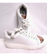 Schuh White Sneakers Gold Toe Lace Up Size 7 - £24.60 GBP