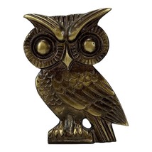 Owl of Athena Symbol of Wisdom Real Bronze Metal Art Sculpture Handmade - £48.32 GBP