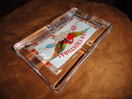 San Cristobal Glass Cigar Ashtray 8 " W x 5" W x 1" H  image 4