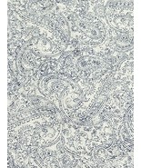 Ralph Lauren Full Sheets Fitted &amp; Flat Blue Paisley on White Background - £48.16 GBP