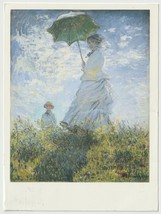 Woman w/ a Parasol Claude Monet Vintage Postcard Posted 1995 20¢ Blue Bird Stamp - £3.83 GBP