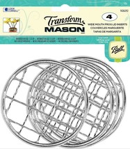 4 Wide Mouth FROG LID INSERTs Transform Mason Canning Jar Metal Wire Lid... - $487.78 MXN