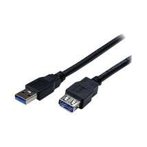 STARTECH.COM USB3SEXT2MBK 6FT USB 3.0 EXTENSION CABLE 2M USB MALE TO FEM... - $41.67