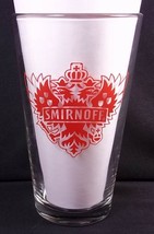 Pint Glass Smirnoff Vodka red logo - £7.40 GBP