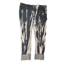 Thrill Jeans Juniors 11 Bleach Tie Dye Distressed Ripped Cuffed Grunge P... - $19.99