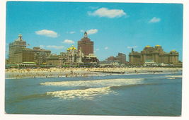 Skyline of Atlantic City New Jersey vintage Postcard Unused - $4.90