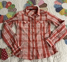 Arcteryx women&#39;s Plaid Melodie Long Sleeve Button Front Shirt Small - $45.00