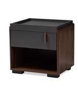 Two-Tone Gray and Walnut 6-Drawer Dresser / 5-Drawer Chest / 1-Drawer Ni... - €100,98 EUR+