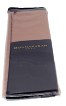 Donna Karan Home Euro Pillow Sham Ottoman Cognac Silk Trim - £35.87 GBP