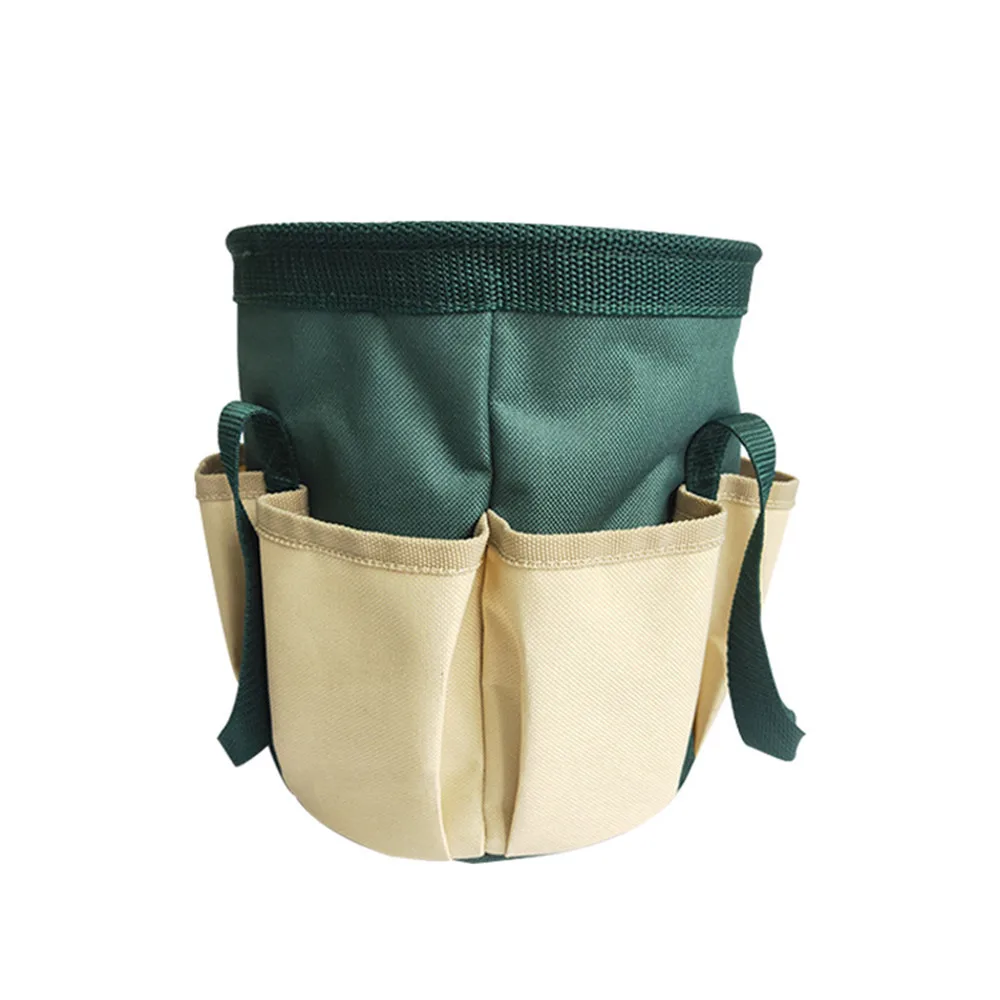 6 Pocket Garden Small Kit Portable Barrel Tool Bucket Bag Tool Bucket Or... - $62.15