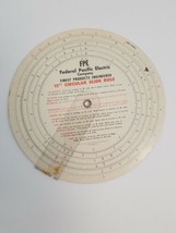 Quick Conversion Wheel Federal Pacific Electric Cardboard Collectible En... - $7.68