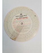 Quick Conversion Wheel Federal Pacific Electric Cardboard Collectible En... - $10.60 CAD