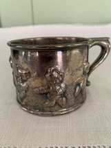 Queen City  Silver Co.  Plated Bear Child&#39;s Cup Drummer Boy 1890 Cincinn... - $29.00