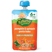 Raffertys Garden Pumpkin &amp; Spinach Pasta Bake 120g - $65.40