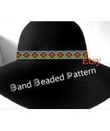Delica beads hatband Loom Pattern No.151 - Western Cowboy Hat Band - Ins... - $4.93 CAD