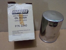 NOS Vintage Moroso Chrome HP Oil Filter - £27.15 GBP