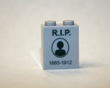 Minifigure Male Rip 1865 To 1912 Tombstone Grave Construction A For US S... - $4.98